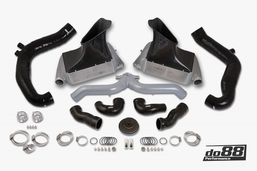 Kit refroidisseur intermédiaire Porsche 911 Turbo (997.2) Tuyau argenté