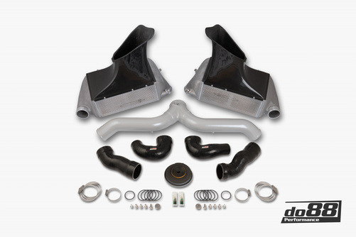 Kit refroidisseur intermédiaire Porsche 911 Turbo (997.1) Tuyau argenté