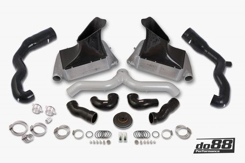 Kit refroidisseur intermédiaire Porsche 911 Turbo (997.1) Tuyau argenté