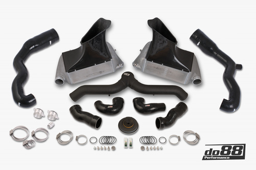 Kit refroidisseur intermédiaire Porsche 911 Turbo (997.1) Tuyau noir