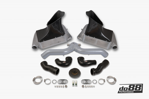 Kit refroidisseur intermédiaire Porsche 911 Turbo (997.2) Tuyau argenté