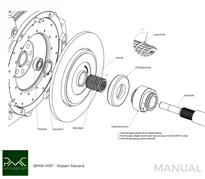 PMC BMW M57 M57D30 M57D25 - Nissan Navara YD25 DDTi