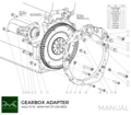 Kit adaptateur Volvo" Blanc" Moteur - BMW ZF GS5-39DZ Boîte de vitesses