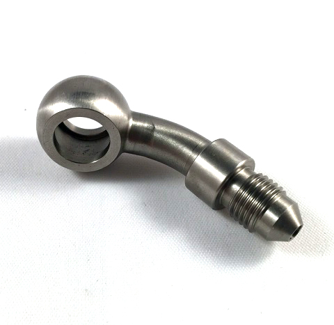 Banjo 45 ° AN3 (10mm) en acier inoxydable