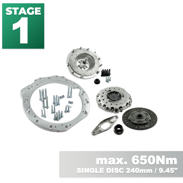 PMC STAGE 1 Mercedes-Benz M113 - BMW M57N HGU HGK / N54 - 240mm / 9.45" (949)
