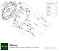 PMC Trousse d'adaptation Mercedes-Benz M120 - BMW M57N HGD JGA - 240mm / 9.45"