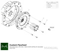 PMC Trousse d'adaptation Mercedes-Benz M120 - BMW M57N HGD JGA - 240mm / 9.45"