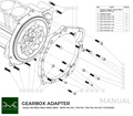 PMC Trousse d'adaptation Nissan RB - BMW DCT DKG Getrag GS7D36SG Inline-six (H)