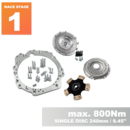 PMC RACE STAGE 1 Toyota UZ - BMW M57 / E46 S54 M3 - 240mm / 9.45"