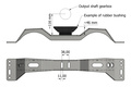 Boîte de vitesses Mount GM T5/T56/4L60 - Volvo 240
