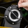 Steel mounting bracket for Remote filler cap, with M6 bolts