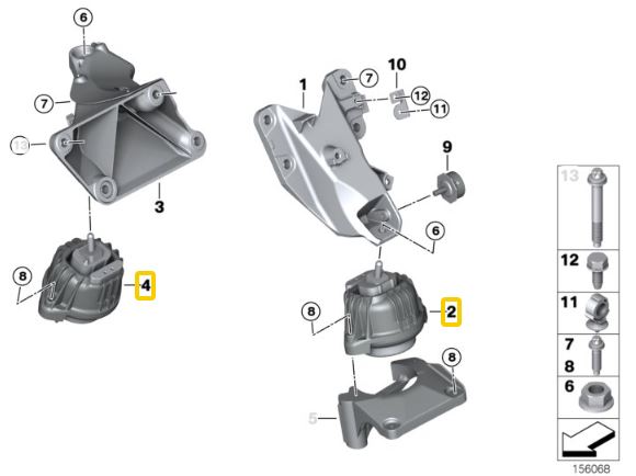 IRP Support Moteur BMW E8X, E9X