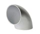 Tube en aluminium 90 degrés 100x3mm