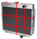 Radiateur Ford Mustang 67-70, Galaxie 64-68, Cougar, 67-68
