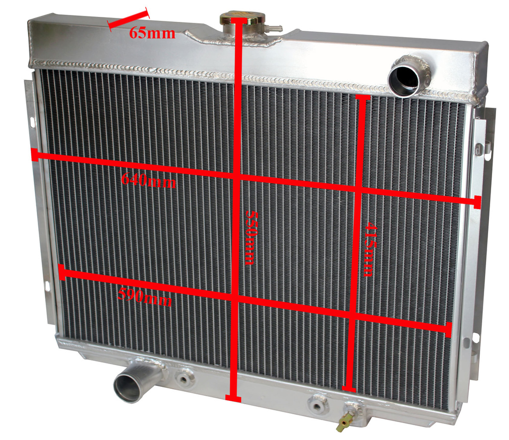 Radiateur Ford Mustang 67-70, Ford Galaxie 64-67, Mercury Cougar 67-70