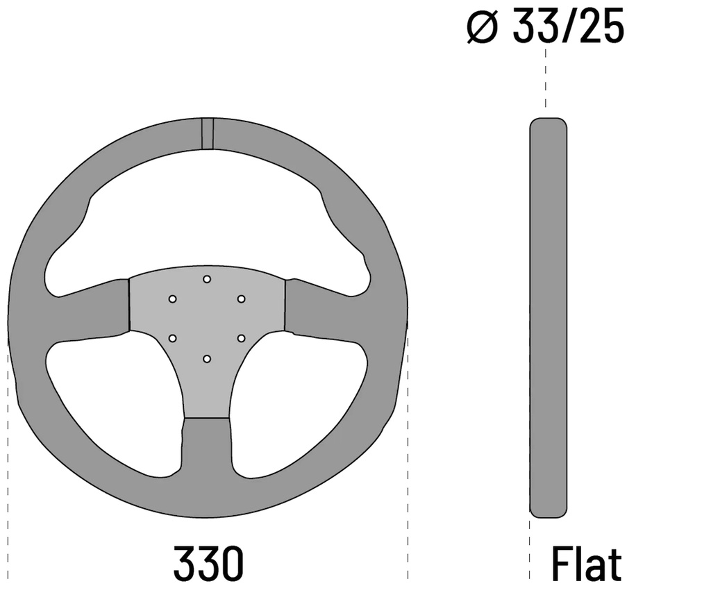 Sparco R330 Volant en cuir