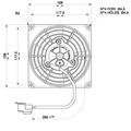 Ventilateur de refroidissement SPAL 115mm / 4,5" Soufflant