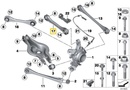 Renfort de carrossage supérieur arrière réglable BMW F2x, F3x