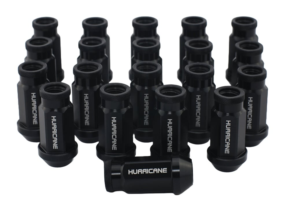 Ecrou de roue Aluminium Noir M12x1,25 (50mm)