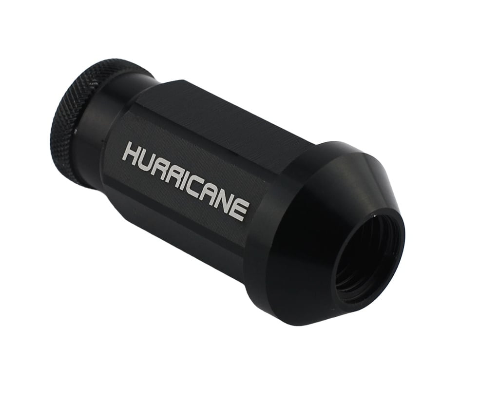 Ecrou de roue Aluminium Noir M12x1,25 (50mm)