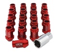 Ecrou de roue Aluminium Rouge M12x1,5 (39mm)
