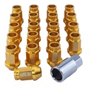 Ecrou de roue Aluminium Or M12x1,5 (39mm)