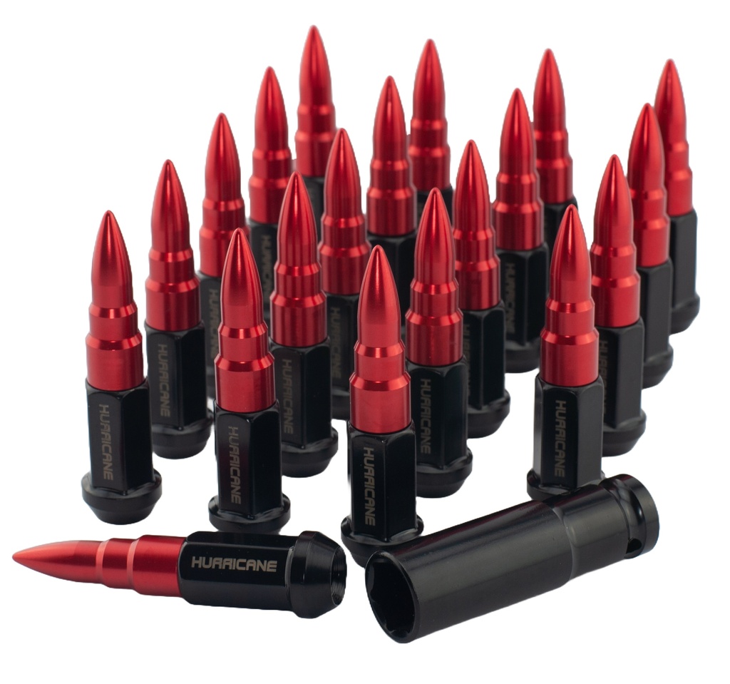 Ecrou de roue Aluminium Rouge M12x1,5