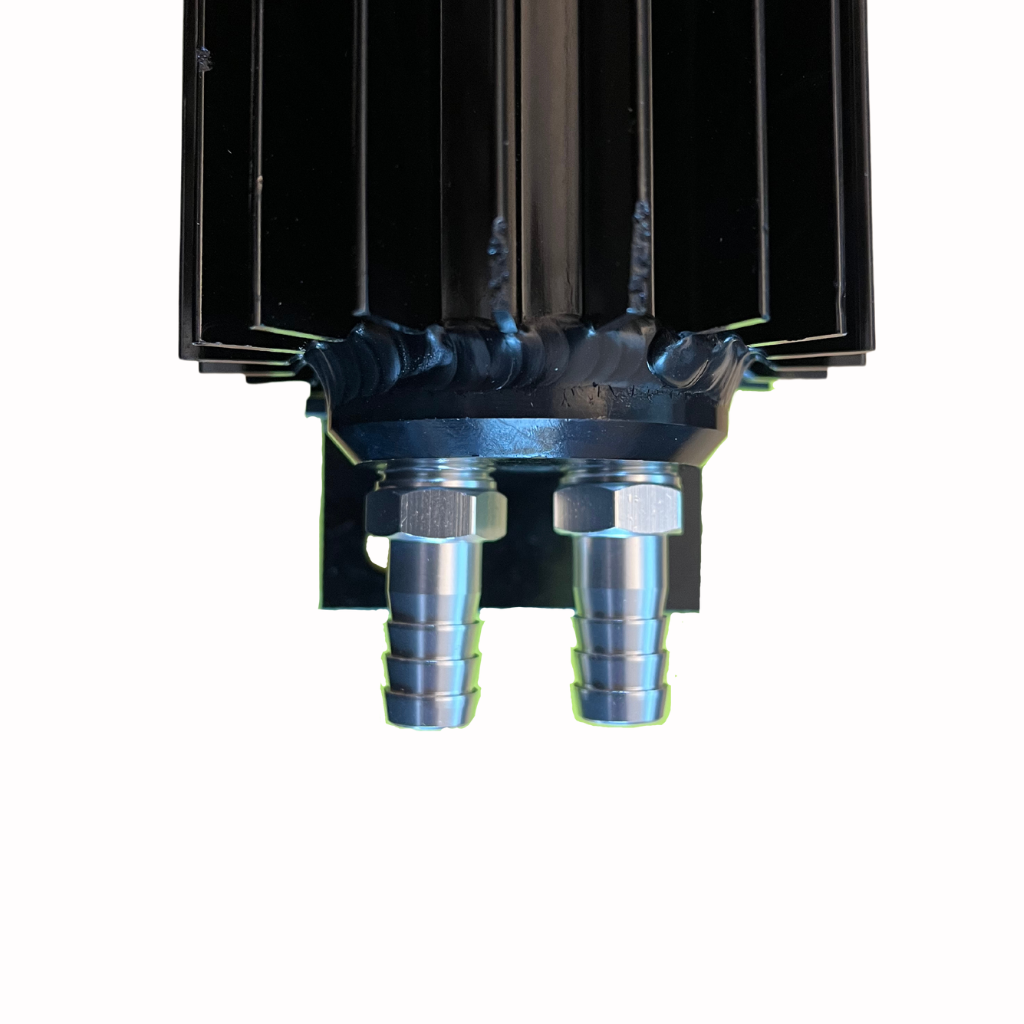 Refroidisseur de carburant Noir 1/4""NPT 36.5cm (2 rangées)