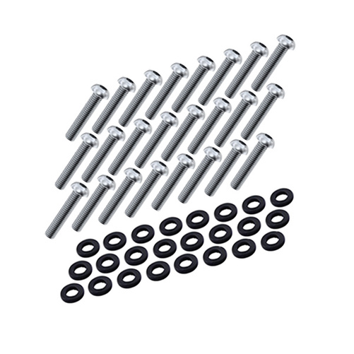 24 boulons et rondelles en nylon pour bride de l'unité CFC, 1/4-28 UNF x 1