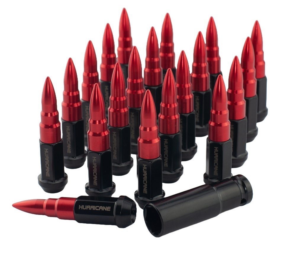 Ecrou de roue Aluminium Rouge M12x1,25