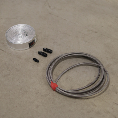 Holset Huile en Kit Turbo 2 x Raccord Droit AN4 + Alu Protection Thermique
