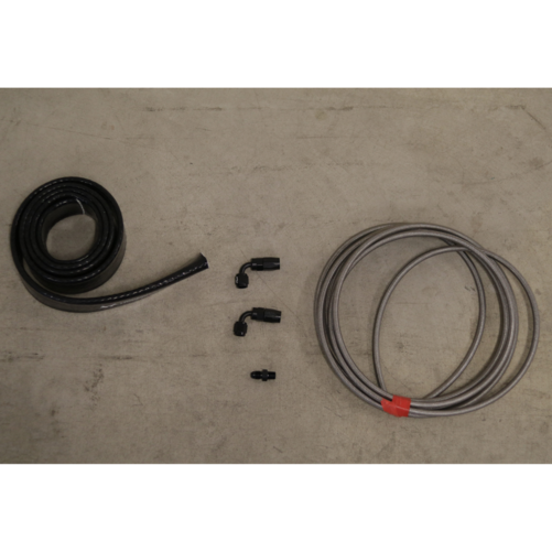 Holset Huile en Kit Turbo 2 x 90 Degrés AN4 + Bas de Protection Chaleur Silicone