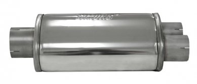 Silencieux 3" 2 à 1 en acier inoxydable