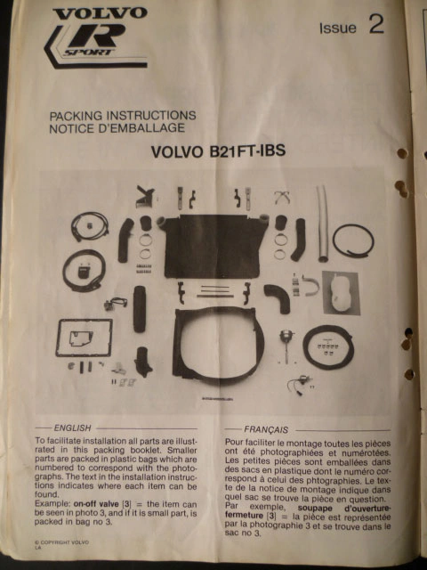 Durites de Pression Volvo 240 Turbo B21FT Rouge
