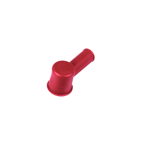 Caches cosses caoutchouc rouge 22x13.5mm