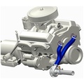 Davies Craig Adaptateur de suppression de pompe à eau Chevrolet Big Block (Tuyau bleu)