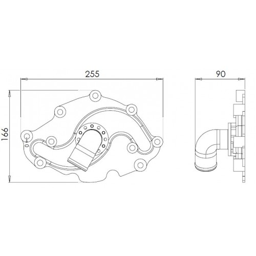 Davies Craig Adaptateur de suppression de pompe à eau Ford Windsor
