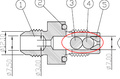 Valve de retournement V2 compacte AN6 noire