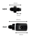 Valve de retournement V2 compacte AN6 noire