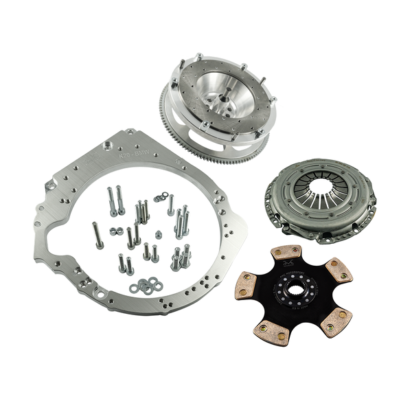 Kit adaptateur PMC Stage 1 Honda K K20 K24 - BMW M57N2 6 vitesses HGU HGK / N54 - 240 mm / 9,45"