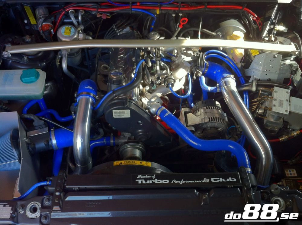 Kit tuyaux de raccordement central Volvo 7/940 Turbo, durites noires, corps de papillon standard