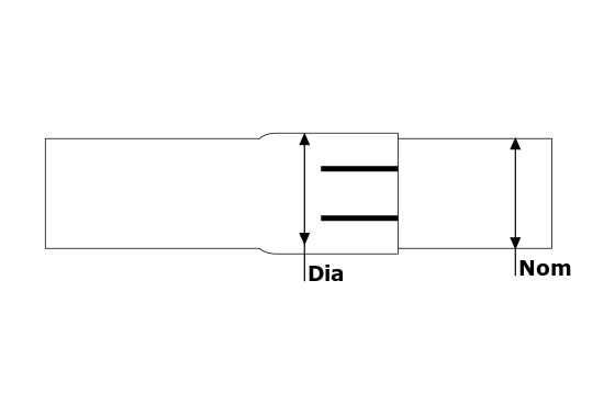 Pince de bande 57 mm Inoxydable