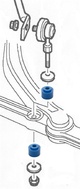 Saab 9-3 98-03 & 900 94-98 Stabilisateur bagues de tige de stabilisateur Polyurétan
