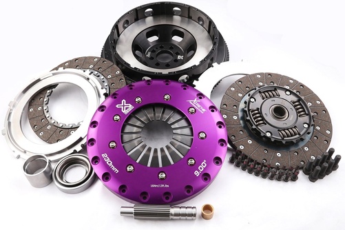 Xtrême Performance - 230mm Ressort hub Organique Disque double Kit d'embrayage Avec volant 1000Nm