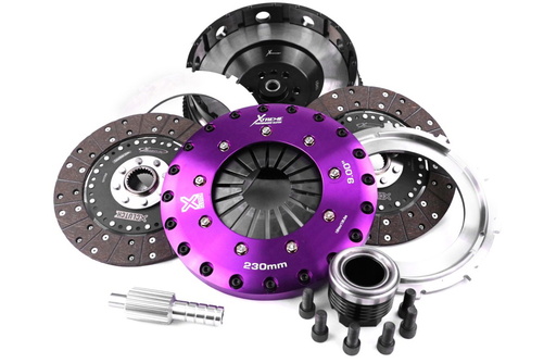 Xtrême Performance - 230mm Organique Disque double Kit d'embrayage Avec volant 1200Nm