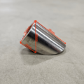Ecrou lambda courbé M18x1,5 Inox (45°)
