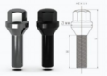 Boulon de roue v2 Noir M12x1,5