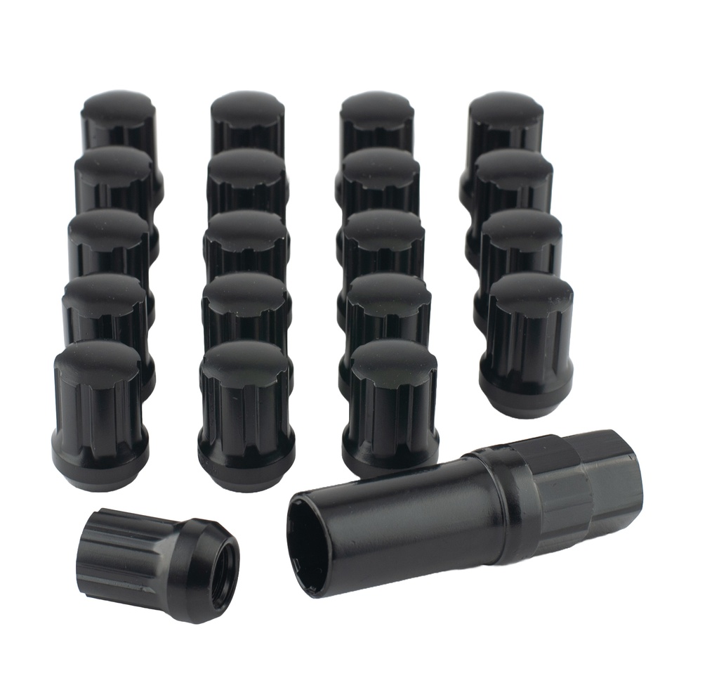 Kit d'écrous de roue modèle de blocage Noir M12x1,25