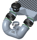 V-bande en aluminium 4" - mouvement axialement