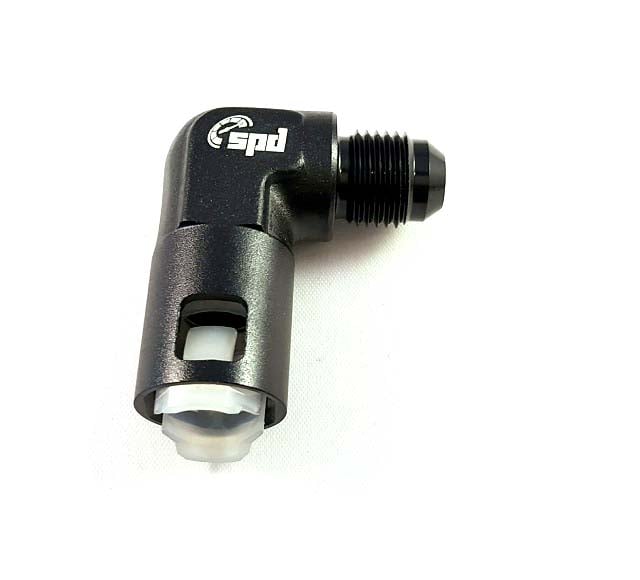AN8 Homme - Connecteur rapide femelle de 3/8" 90 °